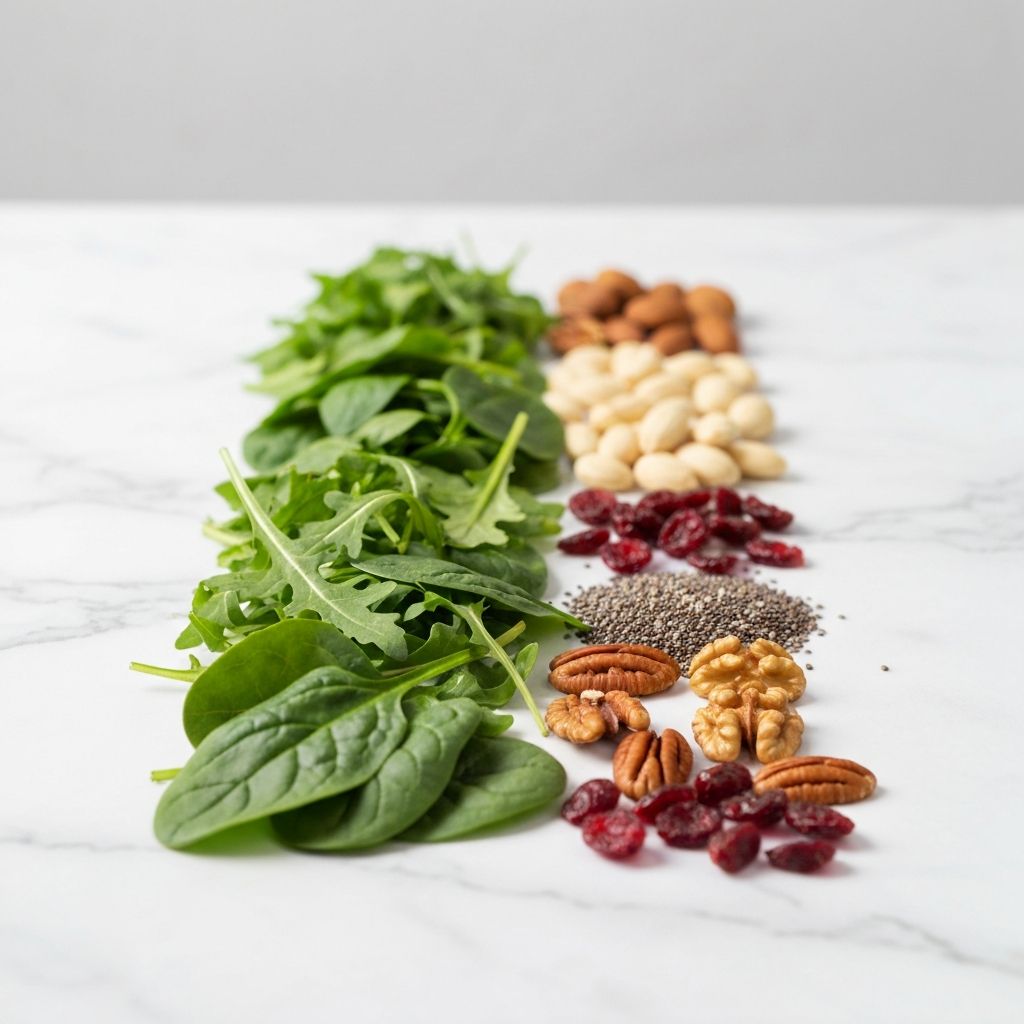 Fresh alpine greens and natural foods